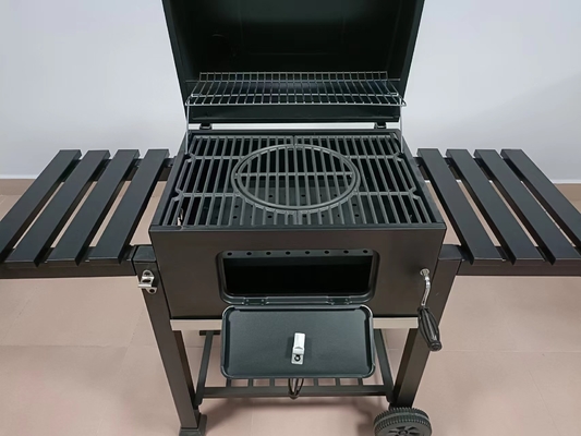 40kg σχάρα ΣΧΑΡΩΝ ξυλάνθρακα βάρους φορητή σχάρα στρατοπέδευσης 23,7 ίντσας με τις ρόδες