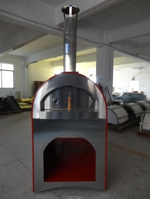 840mm βαλμένος φωτιά ξύλο φούρνος χάλυβα φούρνων 201ss πιτσών ανοξείδωτου ξύλινος