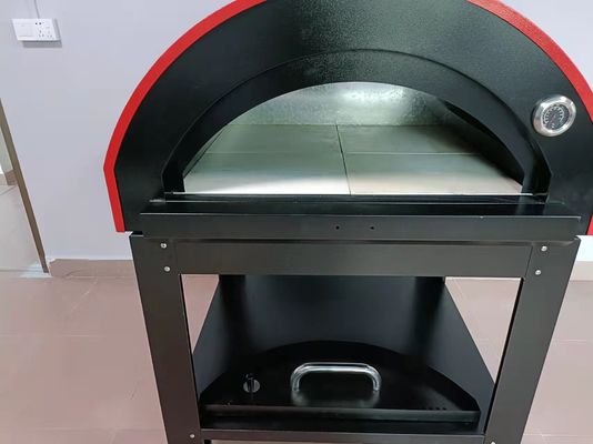 ξύλινος φούρνος ανοξείδωτου φούρνων 201S πιτσών 950mm κινητός βαλμένος φωτιά ξύλο